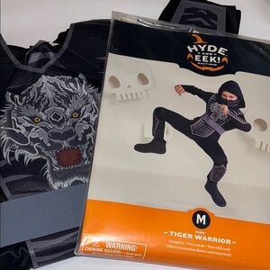 Kids Tiger Warrior Costume - Black